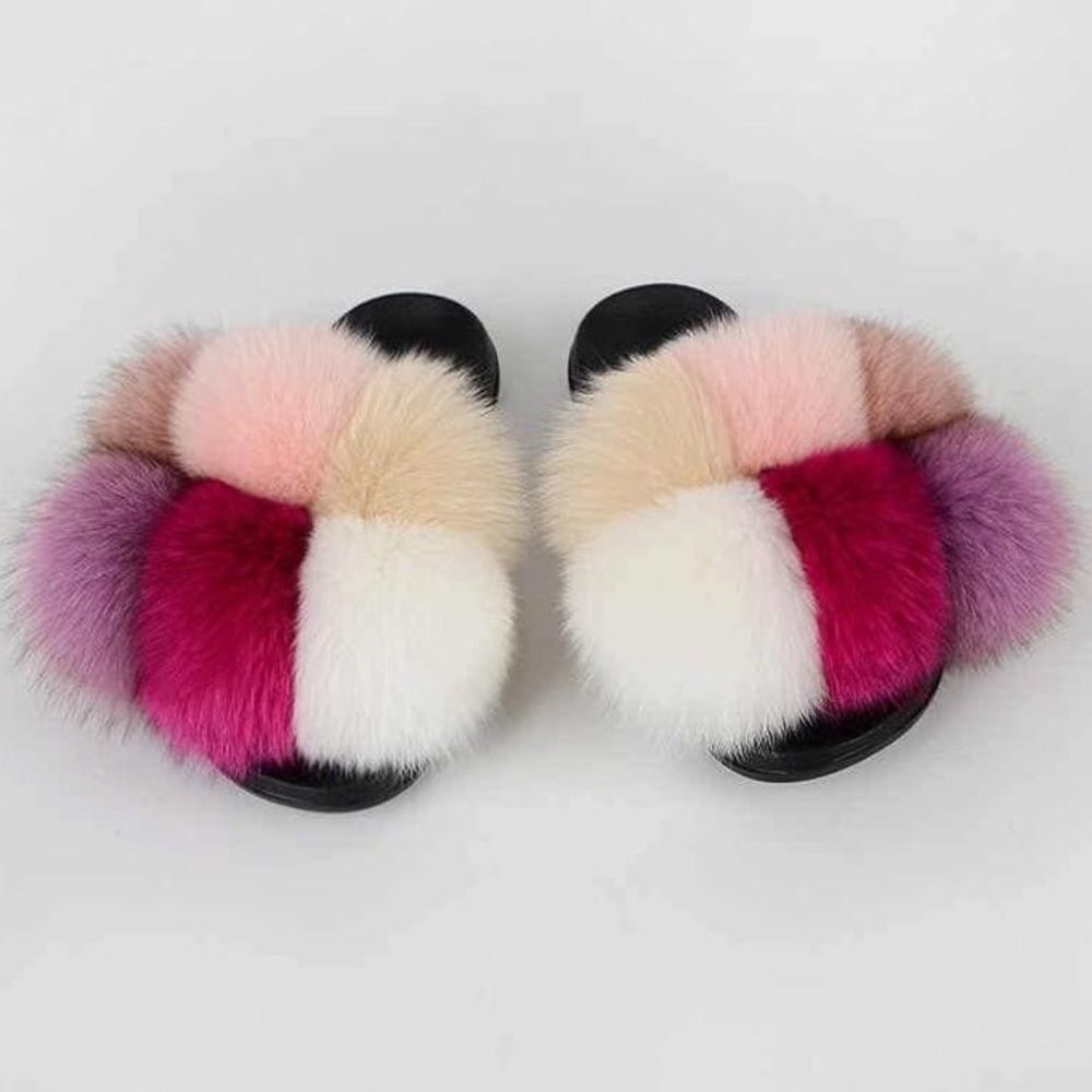 Women’s Fur Ball Fluffy Slippery